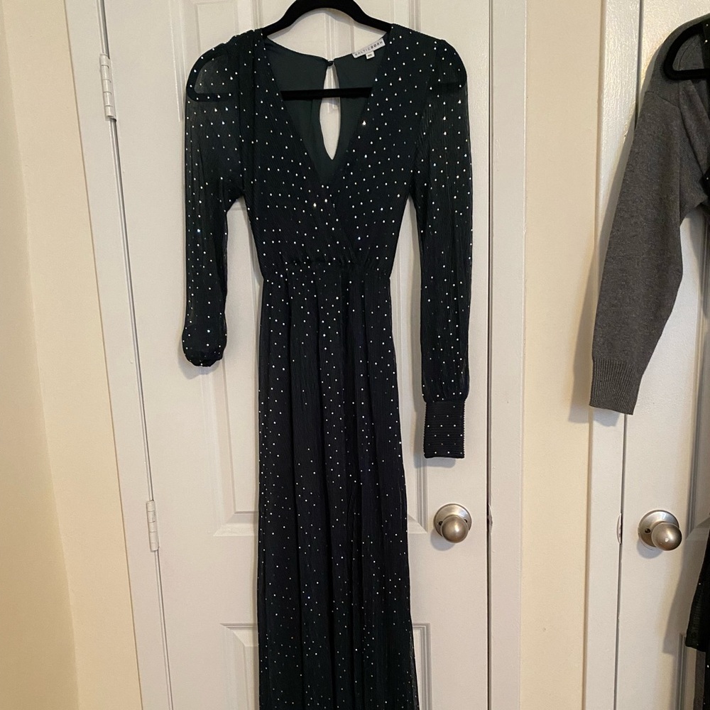 baltic born abigail emerald sparkle gown